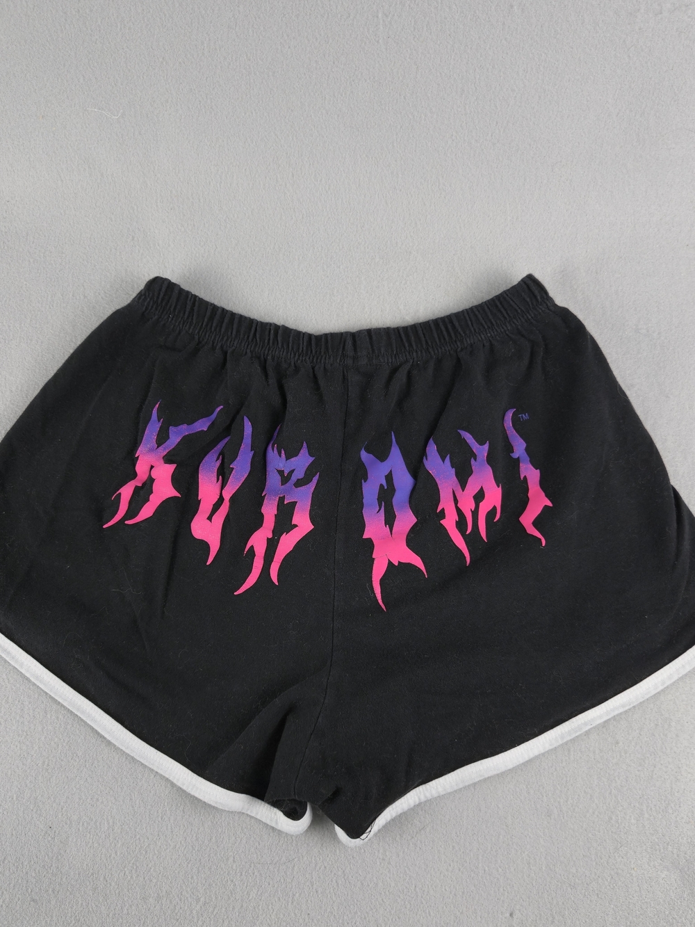 Sanrio Kuromi Black Hot Topic Flame Lounge Dolphin Shorts Small Y2K Edgy